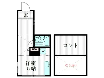 F-STYLE十条(ワンルーム/1階)の間取り写真