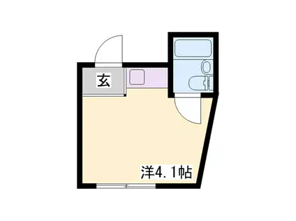 エルパラッツォ三宮(ワンルーム/2階)の間取り写真