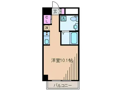 JMFレジデンス新横浜(ワンルーム/3階)の間取り写真