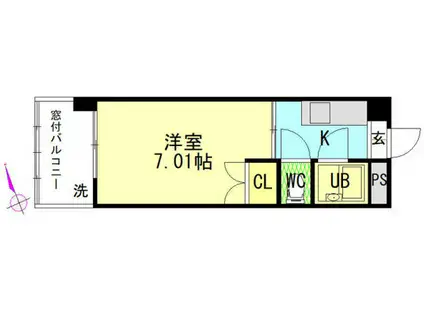 第3柴田ビル(1K/4階)の間取り写真