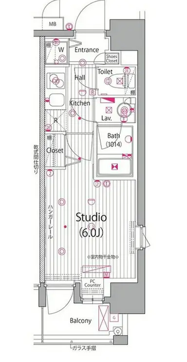 ガーラ・ヴィスタ大井仙台坂 7階階 間取り