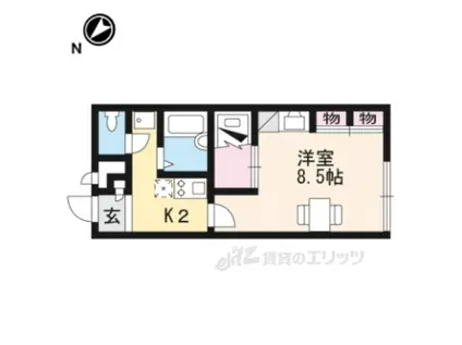 レオパレスなつみ(1K/1階)の間取り写真