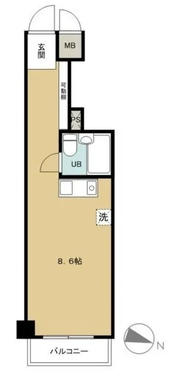 ペガサスステーションプラザ蒲田 2階階 間取り