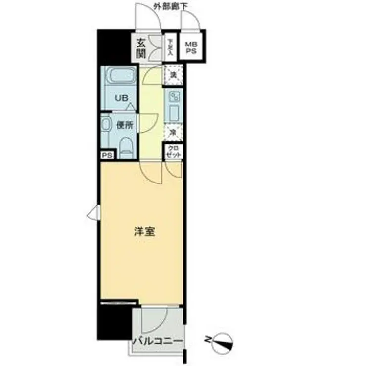 パトリア九段下 7階階 間取り