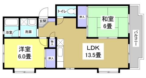 メゾン・ルネピア(2LDK/1階)の間取り写真