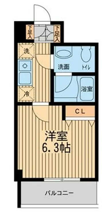 ライブコート大鳥居 3階階 間取り