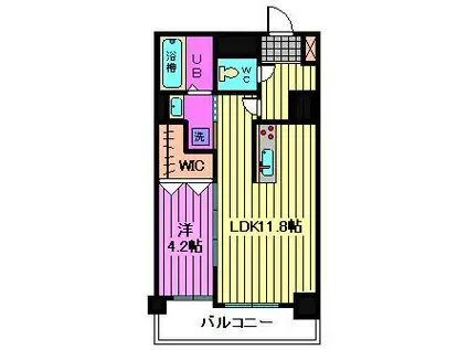 LIBR GRANT 大宮(1LDK/1階)の間取り写真