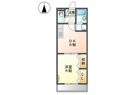 アイランドTAKASHI(1DK/1階)の間取り写真