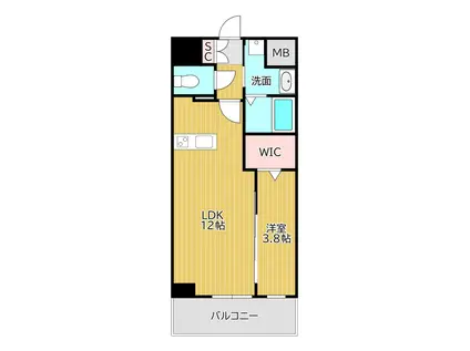 PROSPERER光明(1LDK/2階)の間取り写真
