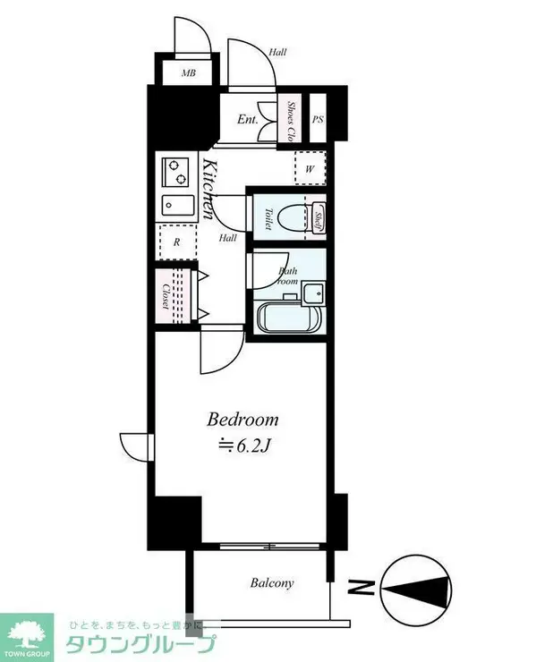 アーバンファースト両国 9階階 間取り