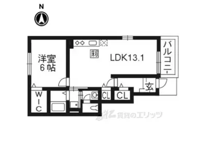 フォレスタ 2(1LDK/1階)の間取り写真