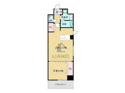 アークコート(1LDK/1階)の間取り写真