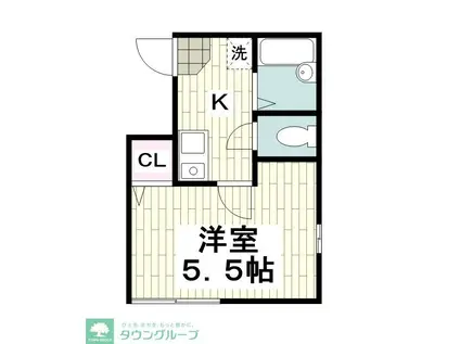 FELICE フェリーチェ(1K/2階)の間取り写真