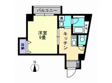 エステート石田I(1K/2階)の間取り写真