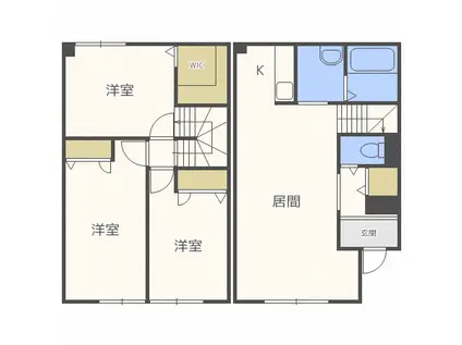シャーメゾン グランディー(3LDK/1階)の間取り写真