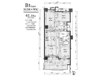 セルアージュ湘南ブリエテラス(3LDK/1階)の間取り写真