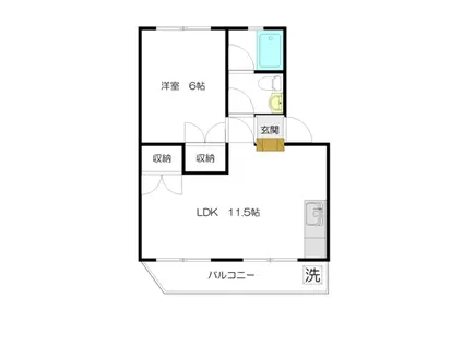 ジョイヒルズ(1LDK/3階)の間取り写真