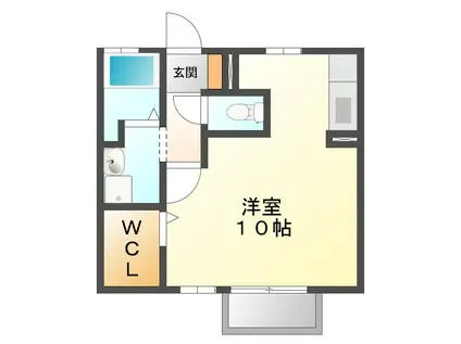 エクセレント(1K/2階)の間取り写真