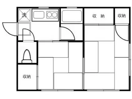 第2コーポ塚田(2K/2階)の間取り写真