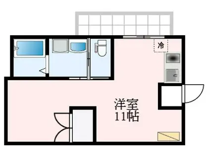 エヌエムトラントヌフセンター(ワンルーム/1階)の間取り写真