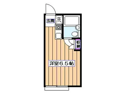 コーポ菅原(ワンルーム/2階)の間取り写真
