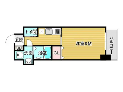 エグゼ大阪BAY(1K/5階)の間取り写真