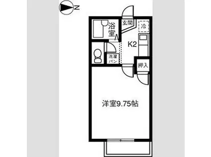 ハイツアグラ(1K/1階)の間取り写真