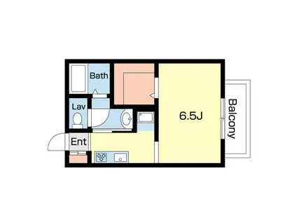 グランシードセフィラ(1K/2階)の間取り写真