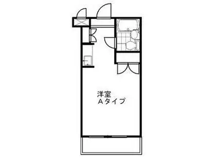 レンガ家ビル(ワンルーム/4階)の間取り写真
