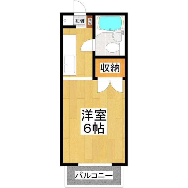 サンヨーコーポ(1K/2階)の間取り写真