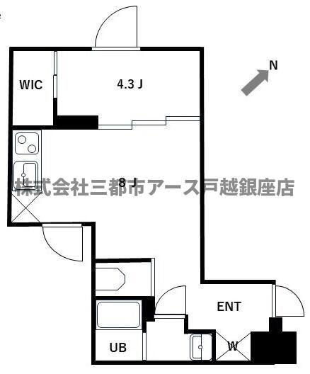 MUVA天王洲アイル(1LDK/5階)の間取り写真