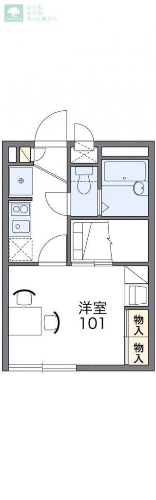 レオパレスプリマベーラ(1K/1階)の間取り写真