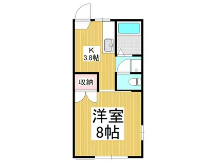 フォーブルプチ(1K/1階)の間取り写真