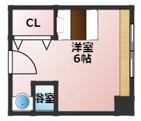 くずは寮(ワンルーム/2階)の間取り写真