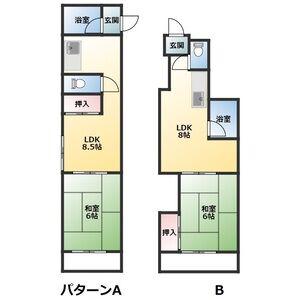 旭ハイツ(1LDK/2階)の間取り写真