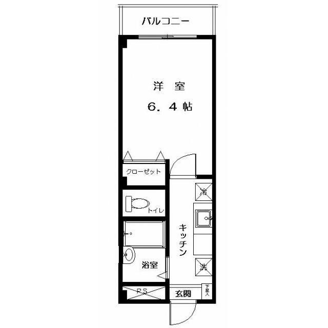 ソレーユ中野富士見町(1K/1階)の間取り写真
