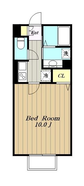 クレールライフ(1K/2階)の間取り写真