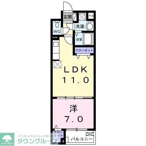 スアヴィス舎人(1LDK/5階)の間取り写真