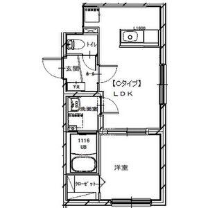 ローズ・アベニュー南郷通(1LDK/2階)の間取り写真