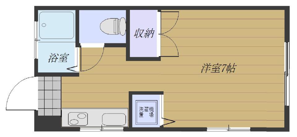 EXCEL K・M(ワンルーム/1階)の間取り写真