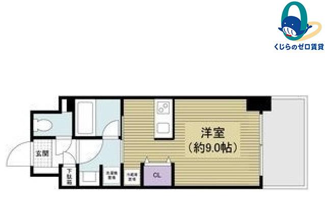 ALATO丸の内(ワンルーム/6階)の間取り写真