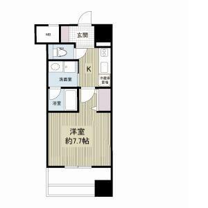 レジディア久屋大通(1LDK/4階)の間取り写真