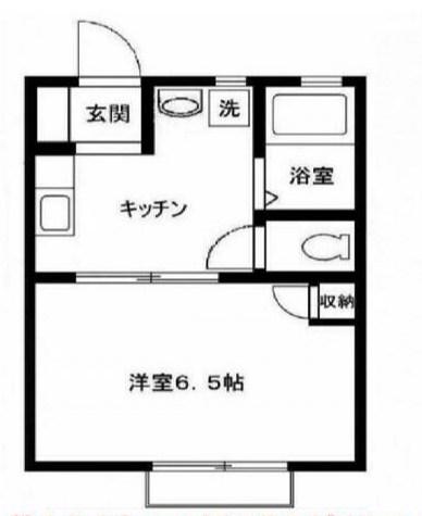 エンゼルハイツ(1K/2階)の間取り写真