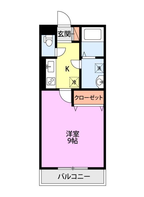 グランツ出来島(1K/3階)の間取り写真
