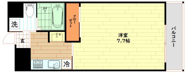 エグゼ西大阪(1K/3階)の間取り写真