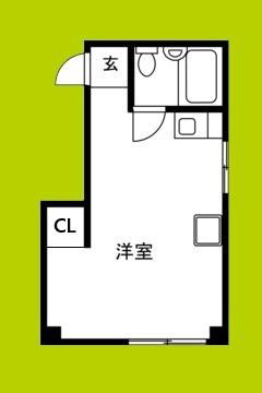 ライフガーテンII(ワンルーム/3階)の間取り写真