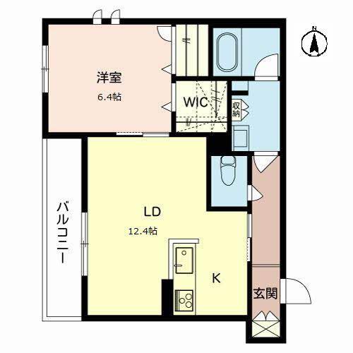 セドゥレ総持寺(1LDK/2階)の間取り写真