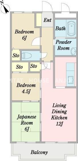 マンションソニア(3LDK/2階)の間取り写真