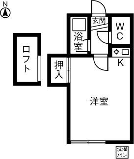 LIVEX V・A(ワンルーム/1階)の間取り写真