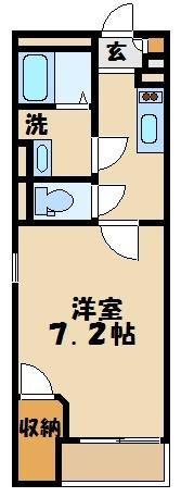 レオネクストボンボネーラ(1K/2階)の間取り写真